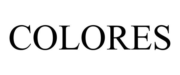 Trademark Logo COLORES