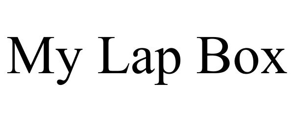 Trademark Logo MY LAP BOX