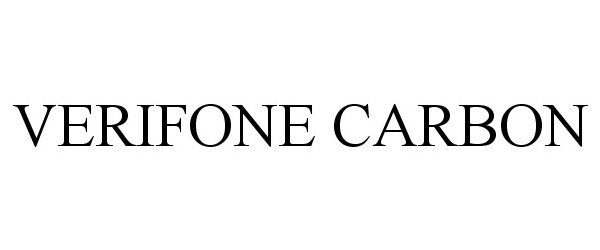 Trademark Logo VERIFONE CARBON