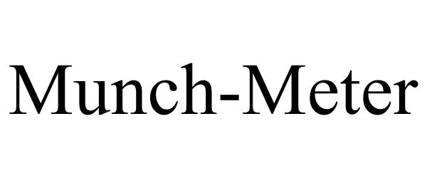 Trademark Logo MUNCH-METER