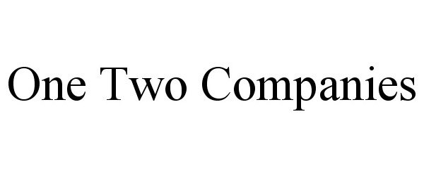 Trademark Logo ONE TWO COMPANIES