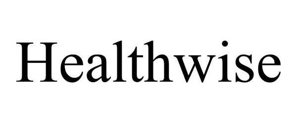 Trademark Logo HEALTHWISE