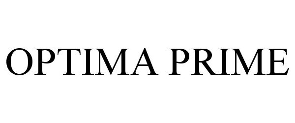 Trademark Logo OPTIMA PRIME