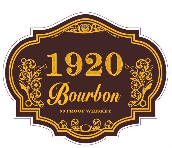  1920 BOURBON 90 PROOF WHISKEY