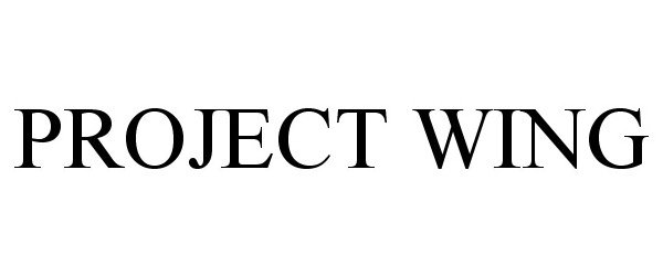 Trademark Logo PROJECT WING