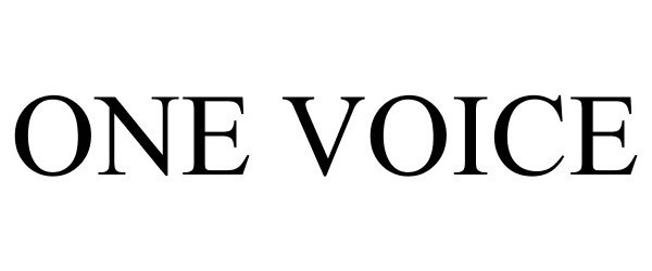 Trademark Logo ONE VOICE