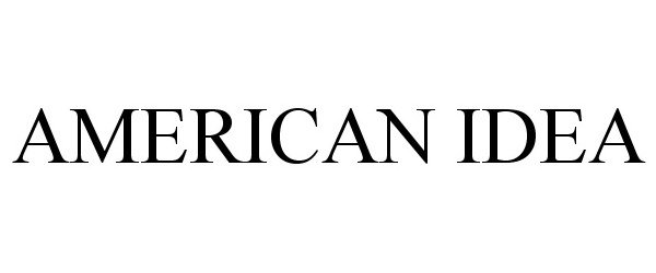 Trademark Logo AMERICAN IDEA