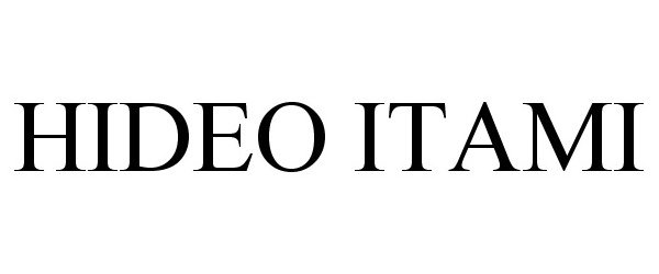 Trademark Logo HIDEO ITAMI