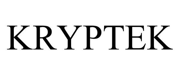 Trademark Logo KRYPTEK