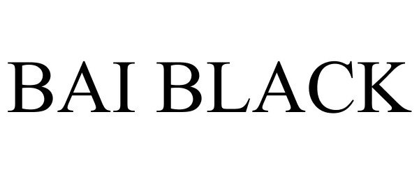 Trademark Logo BAI BLACK