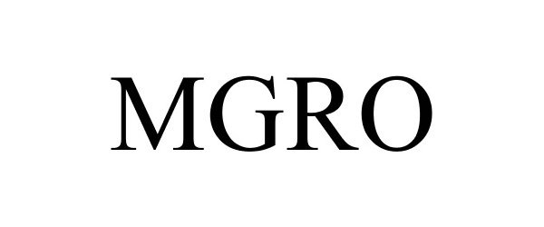 Trademark Logo MGRO