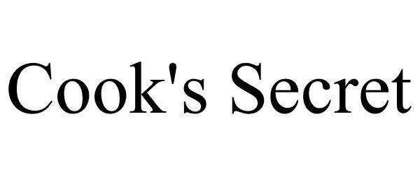 Trademark Logo COOK'S SECRET