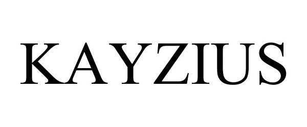 Trademark Logo KAYZIUS