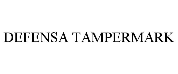 Trademark Logo DEFENSA TAMPERMARK