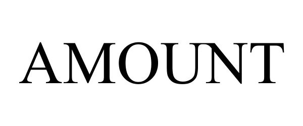 Trademark Logo AMOUNT