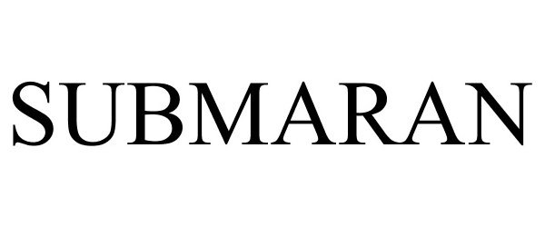 Trademark Logo SUBMARAN