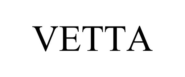 Trademark Logo VETTA