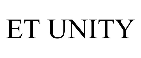 Trademark Logo ET UNITY