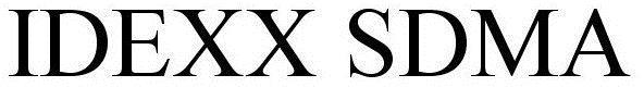 Trademark Logo IDEXX SDMA