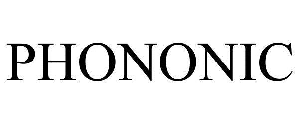 Trademark Logo PHONONIC