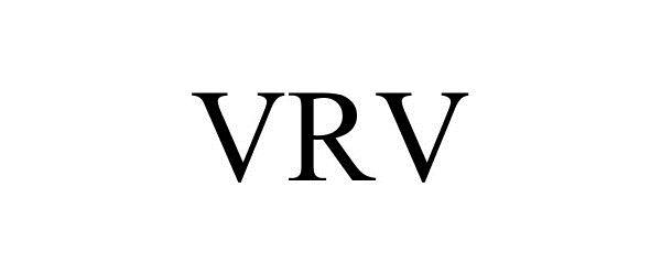 Trademark Logo VRV