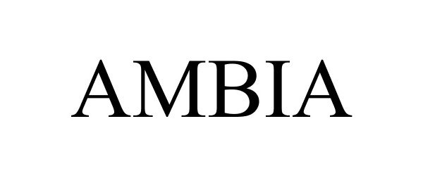 Trademark Logo AMBIA