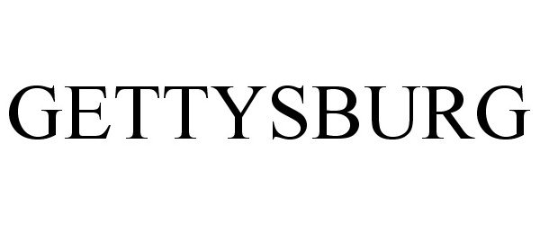 Trademark Logo GETTYSBURG