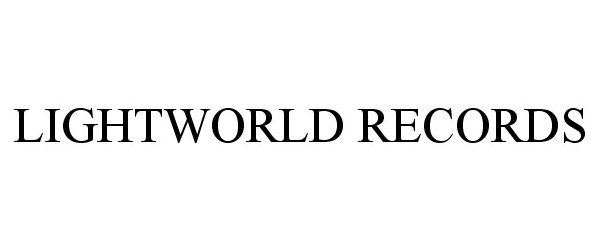 Trademark Logo LIGHTWORLD RECORDS