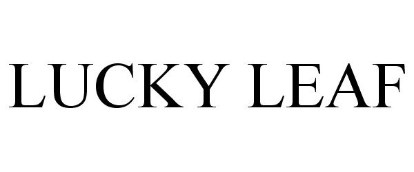 Trademark Logo LUCKY LEAF