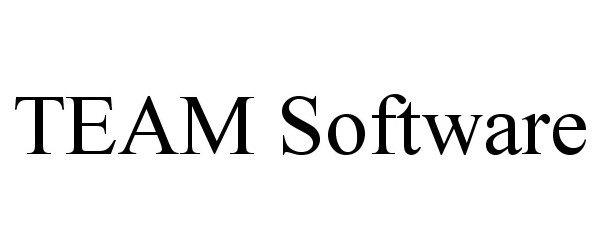 Trademark Logo TEAM SOFTWARE
