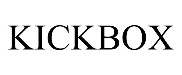 Trademark Logo KICKBOX