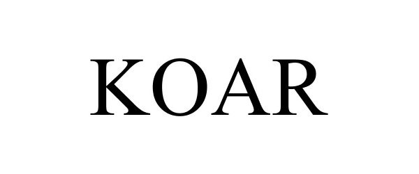 Trademark Logo KOAR