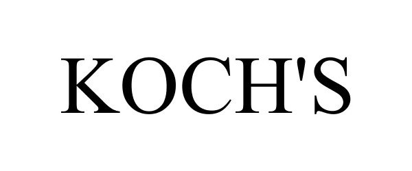 Trademark Logo KOCH'S