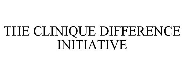 Trademark Logo THE CLINIQUE DIFFERENCE INITIATIVE