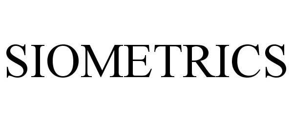 Trademark Logo SIOMETRICS