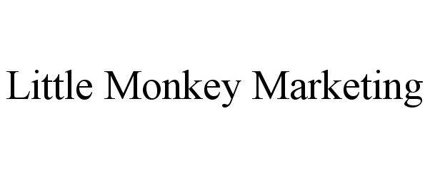 Trademark Logo LITTLE MONKEY MARKETING