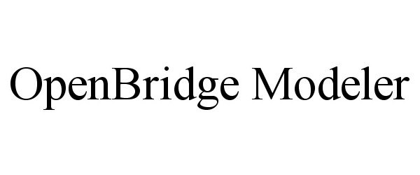 Trademark Logo OPENBRIDGE MODELER