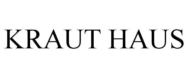 Trademark Logo KRAUT HAUS