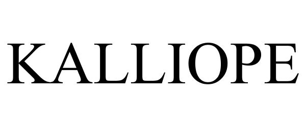 Trademark Logo KALLIOPE