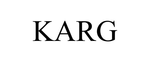 Trademark Logo KARG