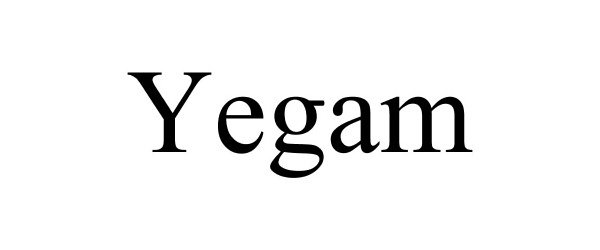 Trademark Logo YEGAM