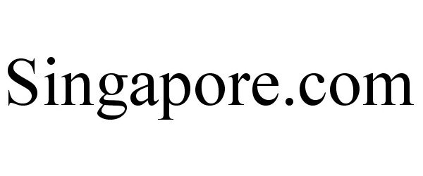 Trademark Logo SINGAPORE.COM