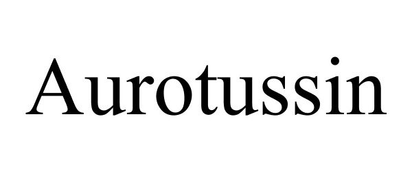 Trademark Logo AUROTUSSIN