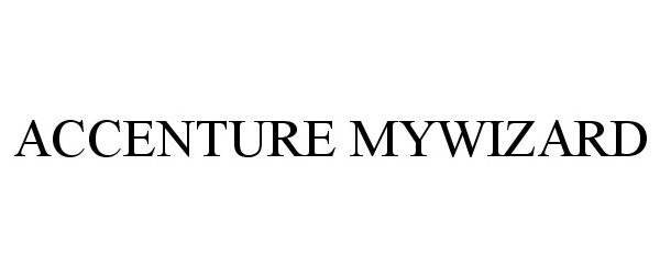 Trademark Logo ACCENTURE MYWIZARD