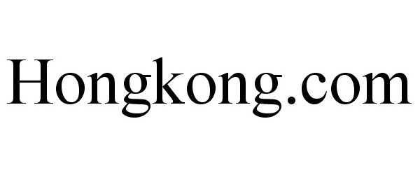 Trademark Logo HONGKONG.COM