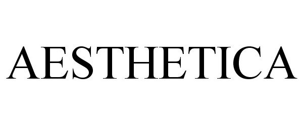 Trademark Logo AESTHETICA