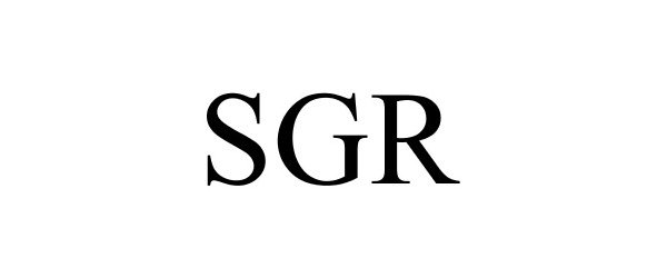 Trademark Logo SGR