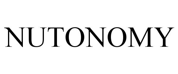 Trademark Logo NUTONOMY