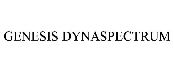 Trademark Logo GENESIS DYNASPECTRUM