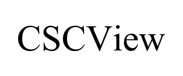 Trademark Logo CSCVIEW